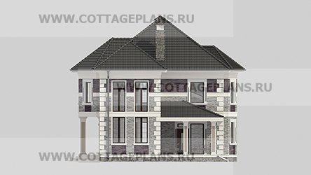 Фасады проект дома 76-50 общ. площадь 313,10 м2