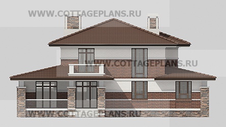 Фасады проект дома 201-71 общ. площадь 531,90 м2