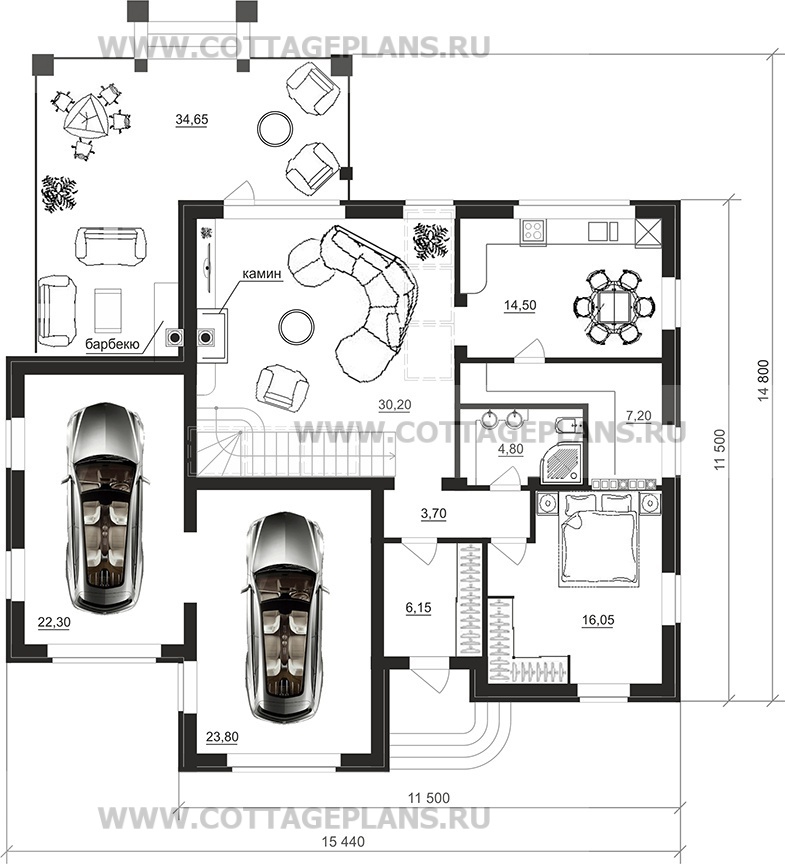 Поэтажные планы проект дома 76-72 общ. площадь 290,60 м2