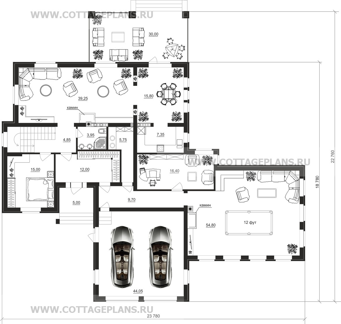 Поэтажные планы проект дома 84-23 общ. площадь 561,45 м2