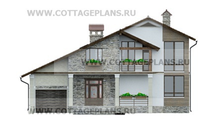 Фасады проект дома 16-77 общ. площадь 265,85 м2