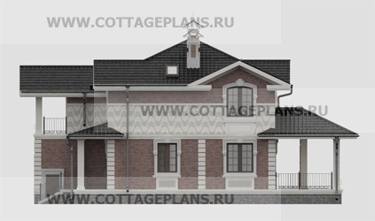 Фасады проект дома 17-55 общ. площадь 260,85 м2