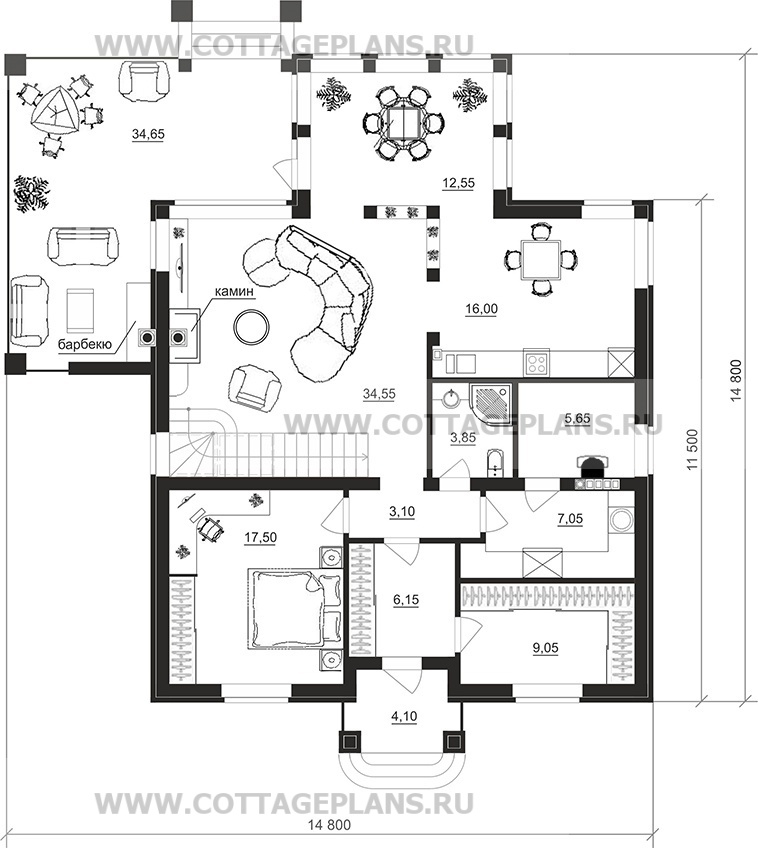 Поэтажные планы проект дома 92-54 общ. площадь 214,65 м2