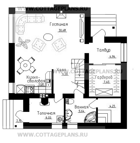 Поэтажные планы проект дома 14-35 общ. площадь 135,78 м2