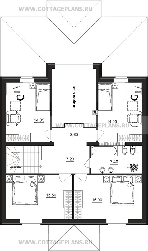 Поэтажные планы проект дома 78-98 общ. площадь 250,90 м2