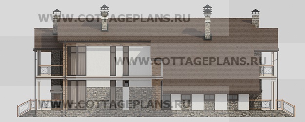 Фасады проект дома 18-00 общ. площадь 404,00 м2