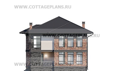 Фасады проект дома 205-56 общ. площадь 273,65 м2