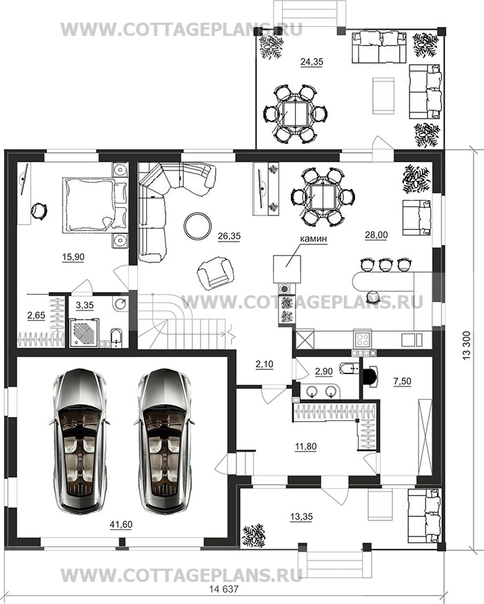Поэтажные планы проект дома 22-99 общ. площадь 245,75 м2