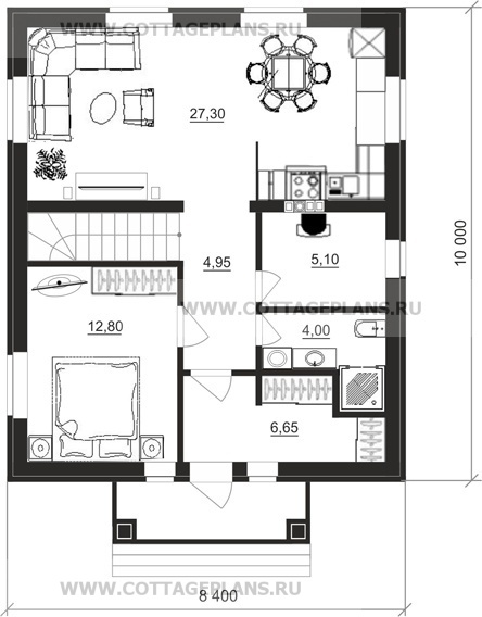 Поэтажные планы проект дома 21-96 общ. площадь 120,15 м2