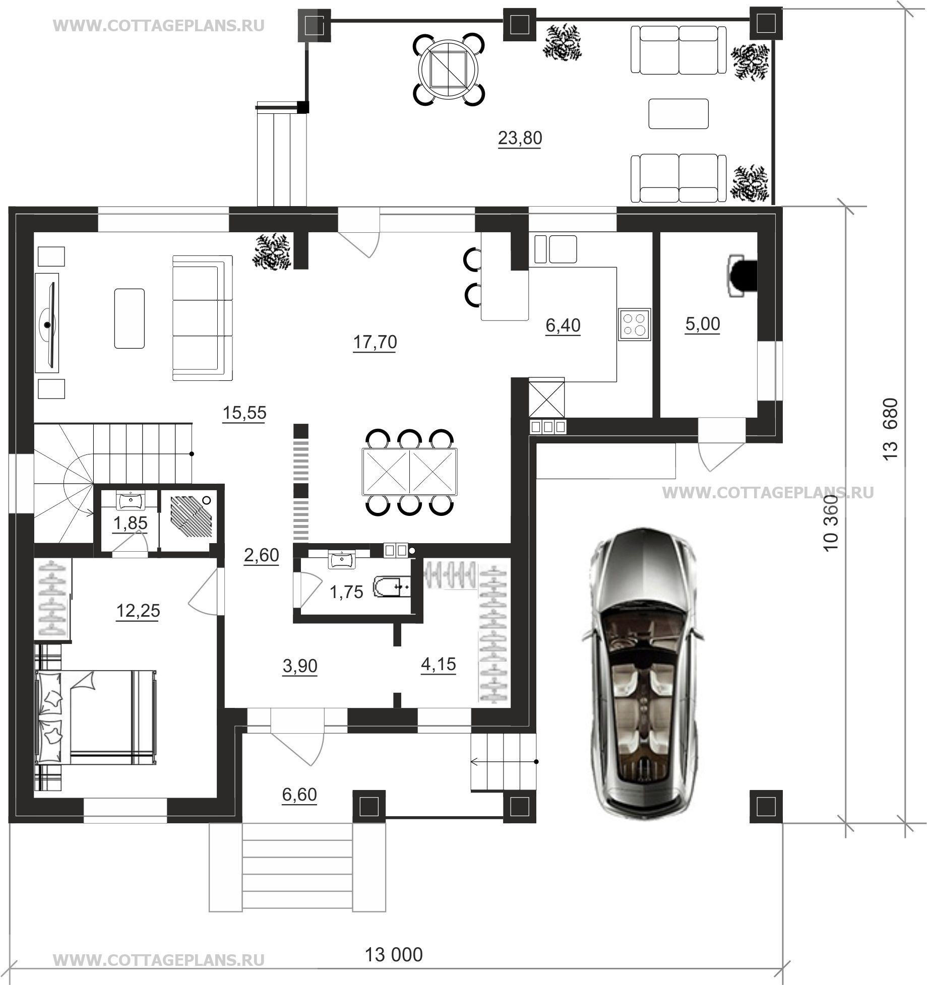 Поэтажные планы проект дома 108-00 общ. площадь 114,70м2