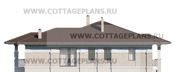 Фасады проект дома 08-73 общ. площадь 375,30 м2