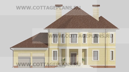 Фасады проект дома 16-93 общ. площадь 263,25 м2