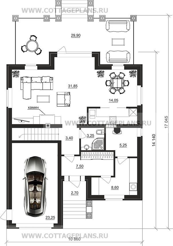 Поэтажные планы проект дома 200-01 общ. площадь 173,05 м2