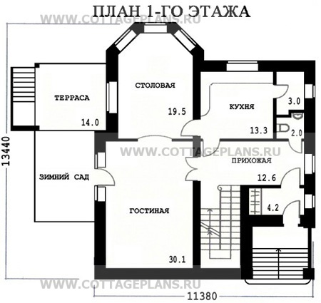 Поэтажные планы проект дома 47-61 общ. площадь 260,9 м2