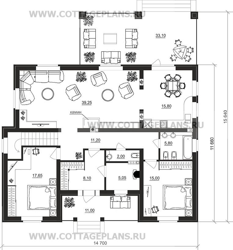 Поэтажные планы проект дома 23-03 общ. площадь 198,60 м2