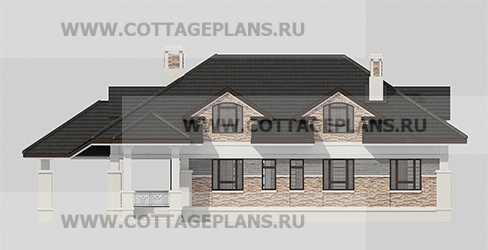 Фасады проект дома 75-60 общ. площадь 319,50 м2