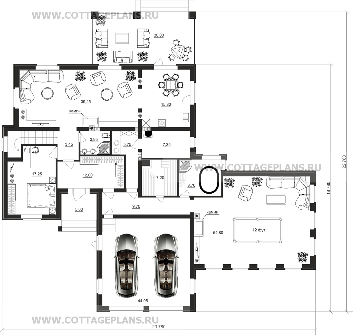 Поэтажные планы проект дома 83-73 общ. площадь 347,45 м2
