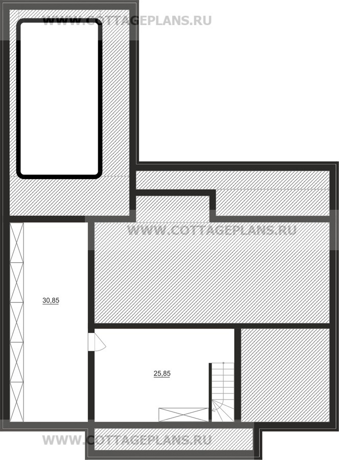 Поэтажные планы проект дома 21-51 общ. площадь 313,45 м2