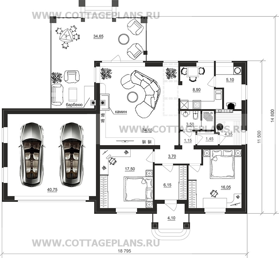 Поэтажные планы проект дома 90-17 общ. площадь 146,55 м2