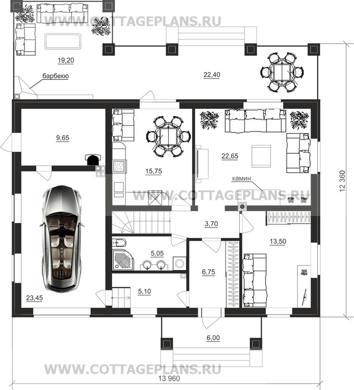 Поэтажные планы проект дома 14-73 общ. площадь 173,50 м2