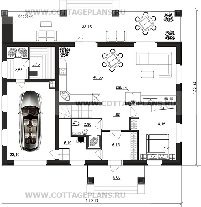 Поэтажные планы проект дома 106-29 общ. площадь 181,50 м2
