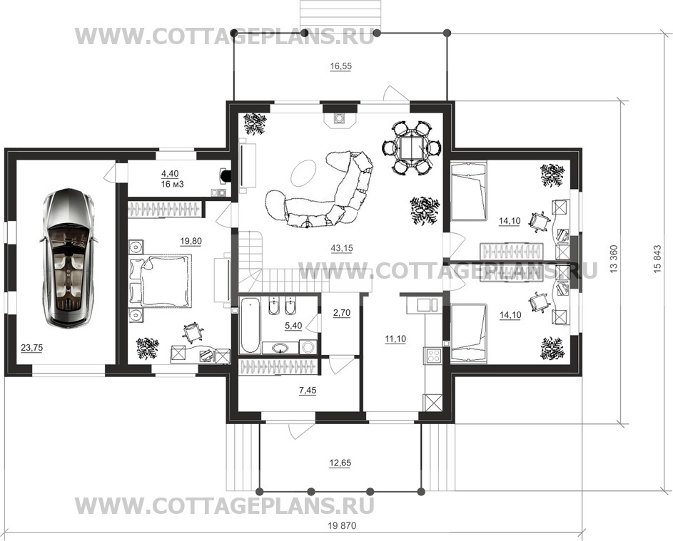 Поэтажные планы проект дома 22-27 общ. площадь 173,00м2