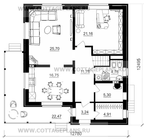 Поэтажные планы проект дома 14-26 общ. площадь 182,85 м2