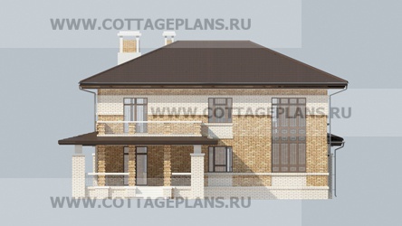 Фасады проект дома 14-65 общ. площадь 415,25 м2