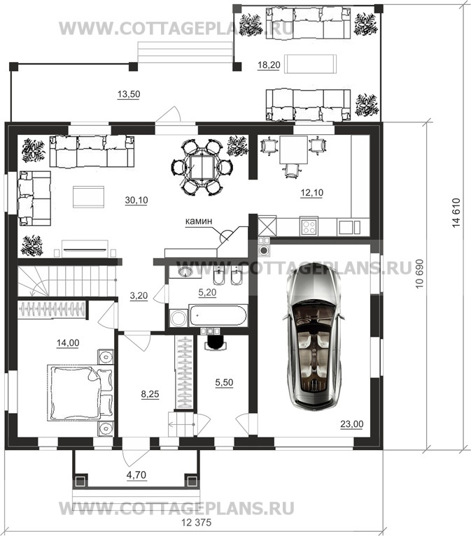 Поэтажные планы проект дома 21-62 общ. площадь 163,50 м2