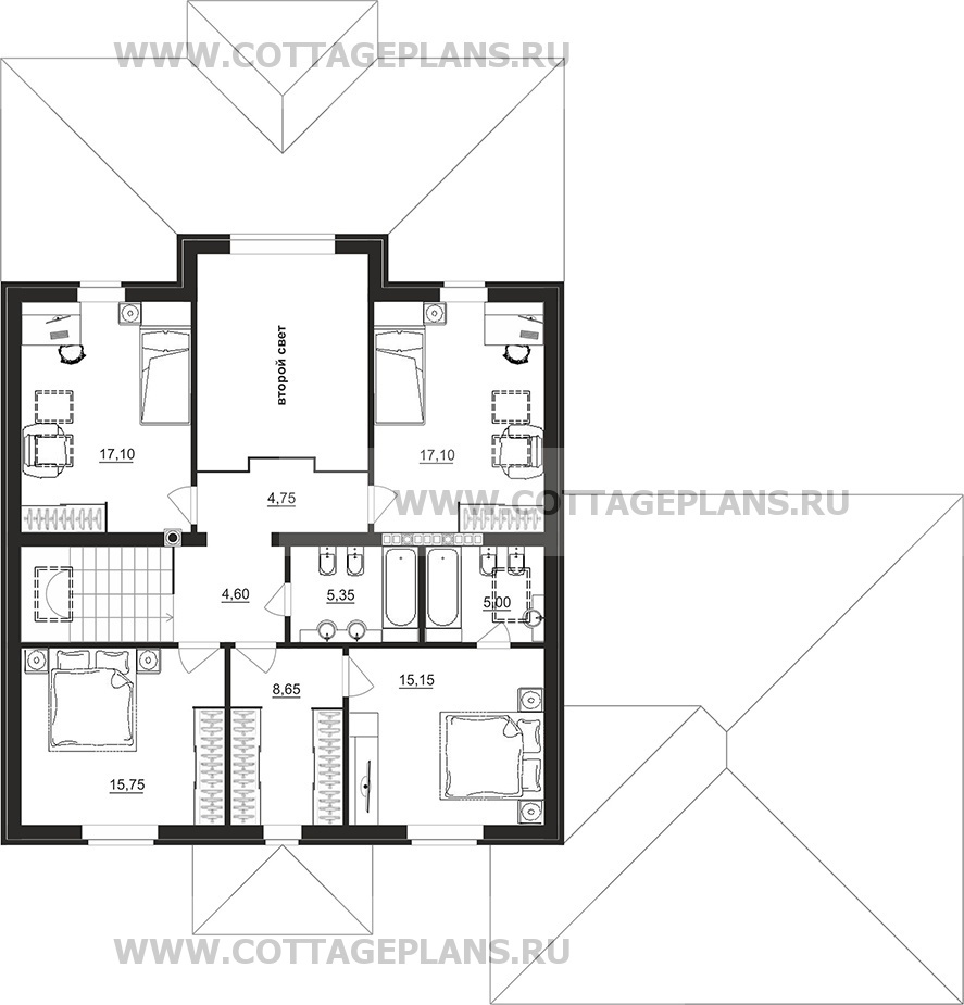 Поэтажные планы проект дома 201-13 общ. площадь 365,55 м2