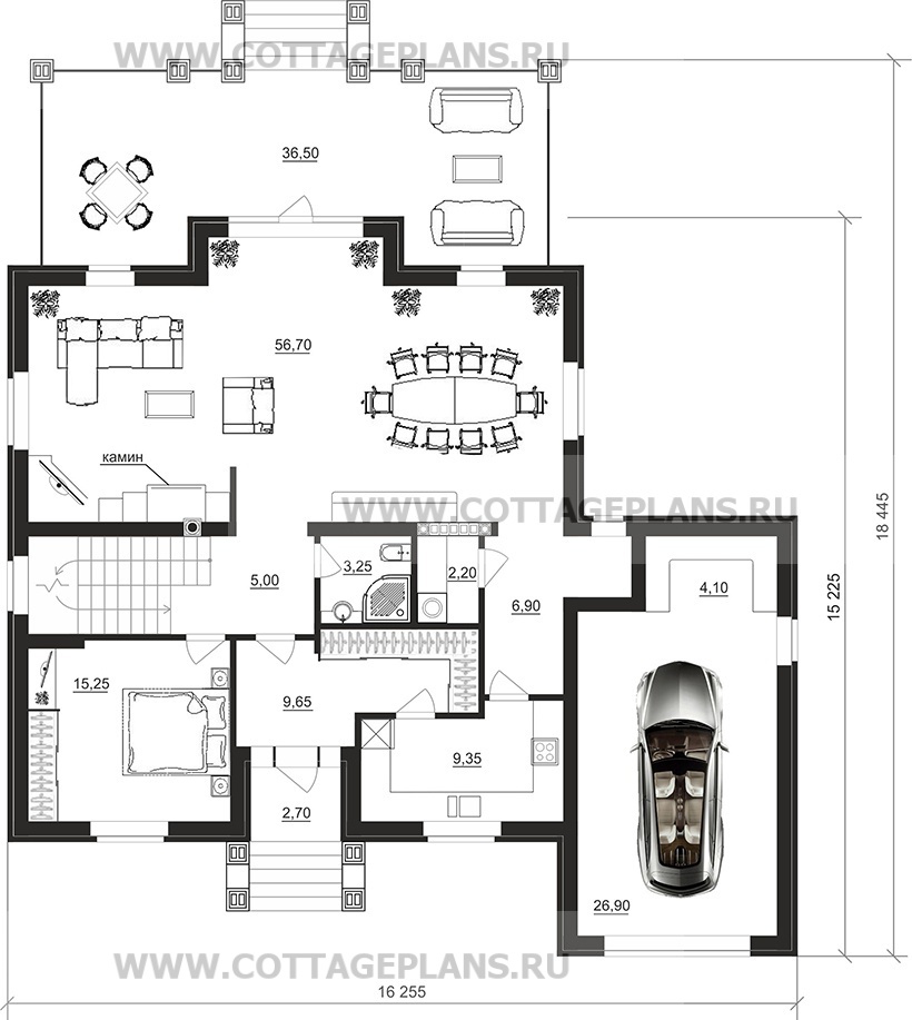 Поэтажные планы проект дома 78-11 общ. площадь 340,25м2