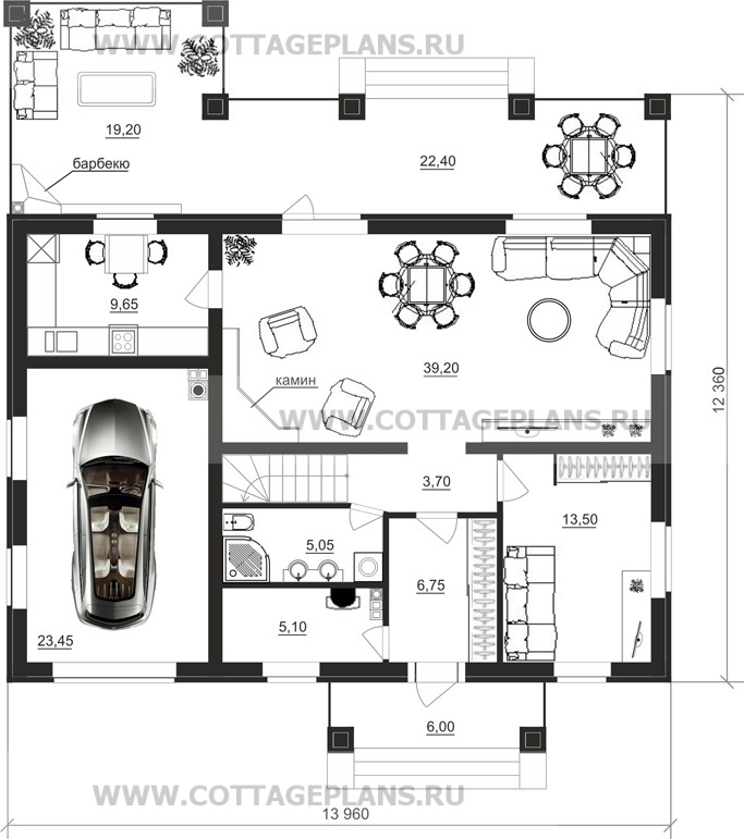 Поэтажные планы проект дома 20-73 общ. площадь 173,50 м2