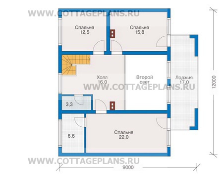 Поэтажные планы проект дома 10-09 общ. площадь 175,3м2