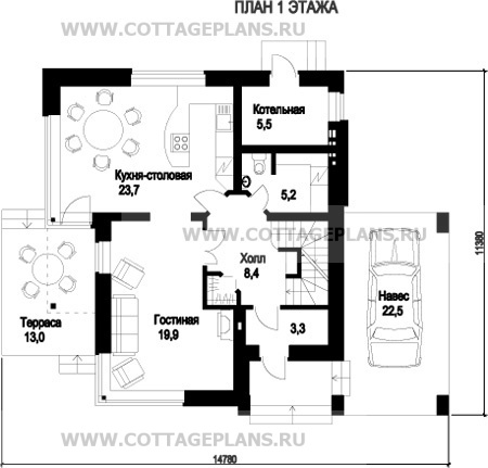 Поэтажные планы проект дома 59-56 общ. площадь 218,5 м2