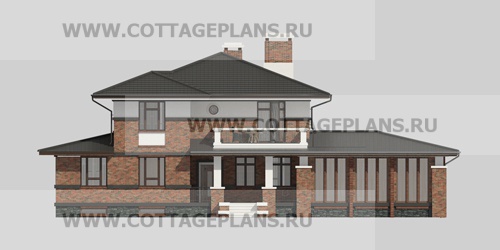 Фасады проект дома 14-39 общ. площадь 340,05 м2