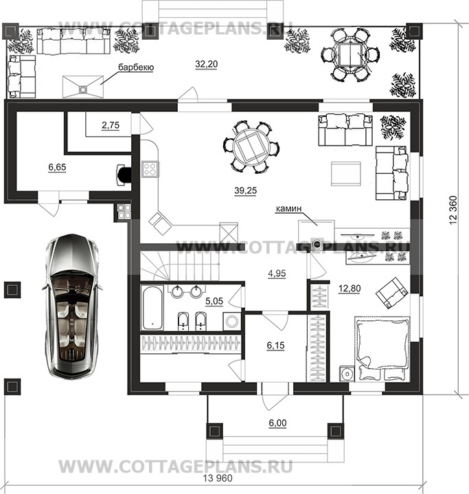 Поэтажные планы проект дома 202-29 общ. площадь 154,80 м2
