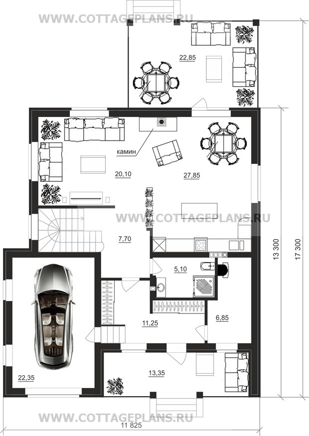 Поэтажные планы проект дома 16-53 общ. площадь 225,20м2
