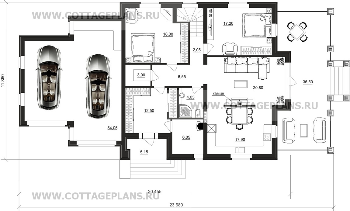 Поэтажные планы проект дома 77-23 общ. площадь 251,45 м2