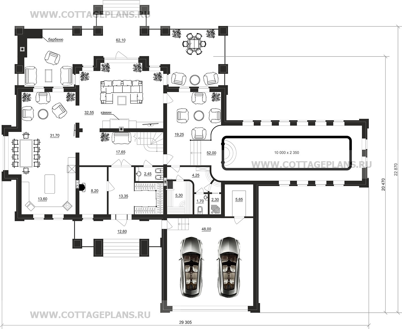 Поэтажные планы проект дома 200-40 общ. площадь 403,55 м2