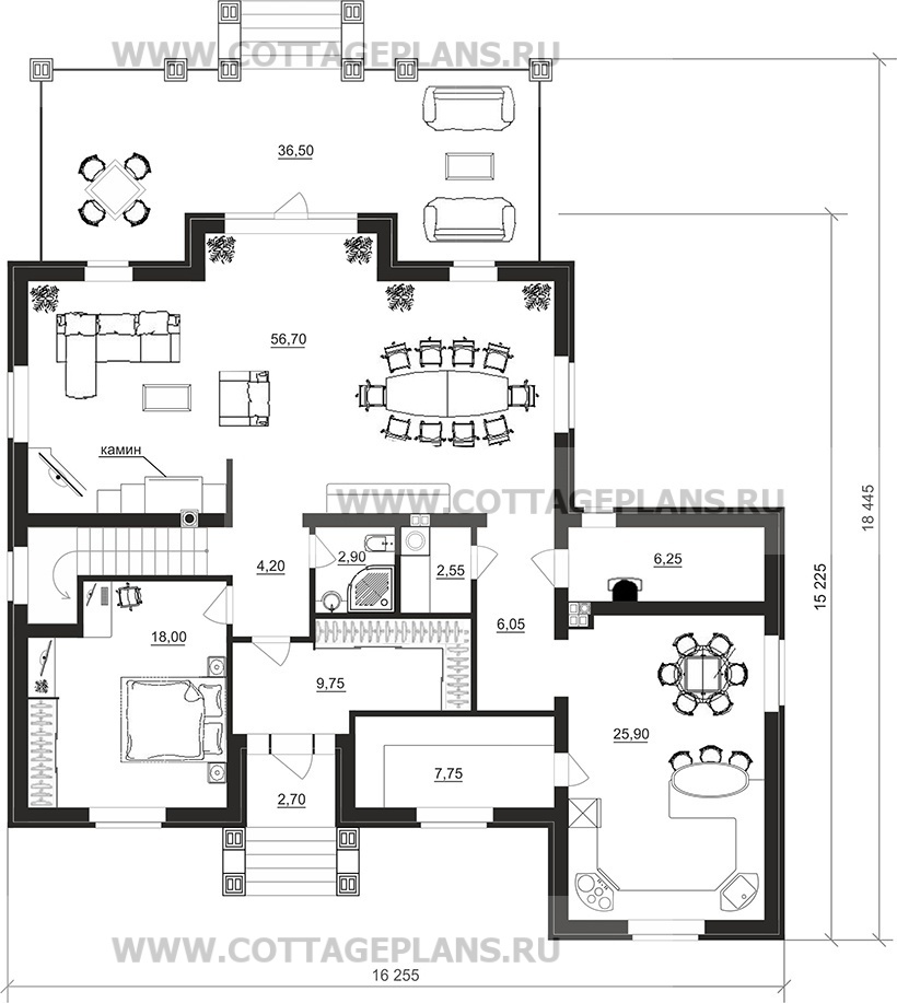 Поэтажные планы проект дома 92-78 общ. площадь 248,85м2