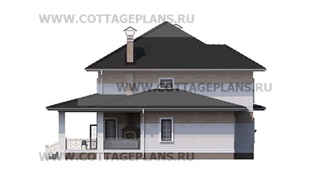 Фасады проект дома 76-26 общ. площадь 428,40 м2