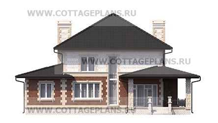 Фасады проект дома 75-18 общ. площадь 233,60 м2