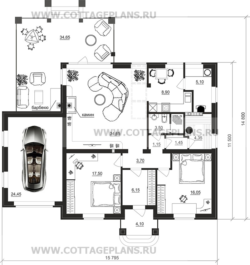 Поэтажные планы проект дома 90-15 общ. площадь 130,25 м2