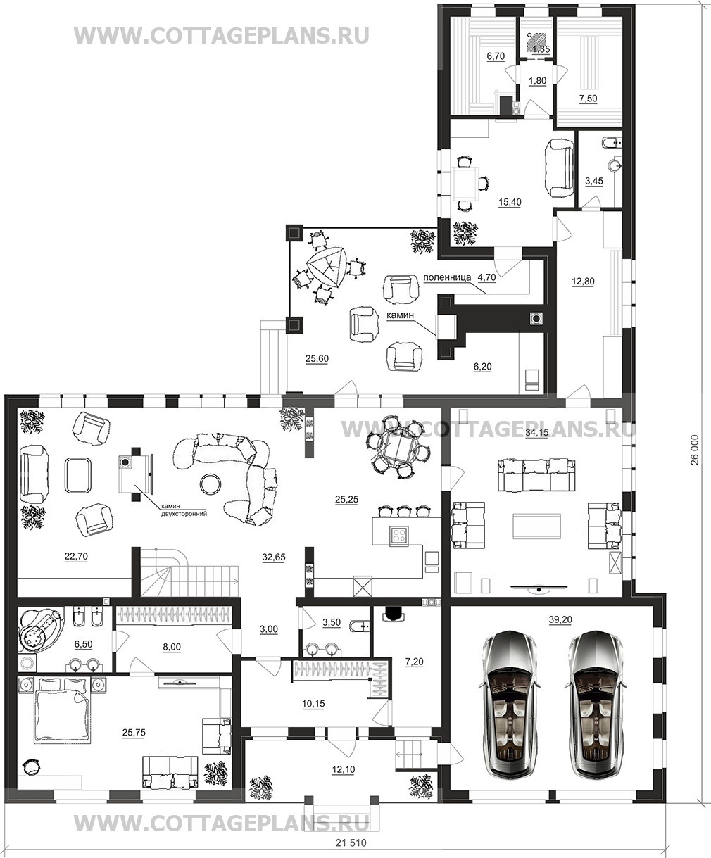 Поэтажные планы проект дома 100-56 общ. площадь 378,2 м2