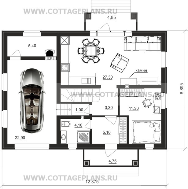 Поэтажные планы проект дома 15-87 общ. площадь 151,50 м2