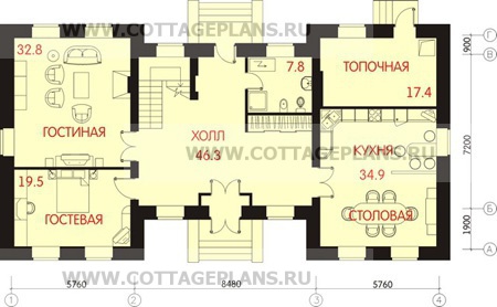 Поэтажные планы проект дома 47-53 общ. площадь 317,3 м2