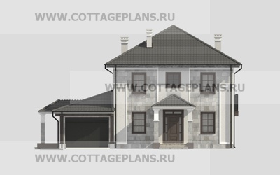 Фасады проект дома 21-36 общ. площадь 243,35 м2