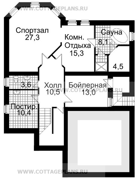 Поэтажные планы проект дома 30-08 общ. площадь 359,0м2