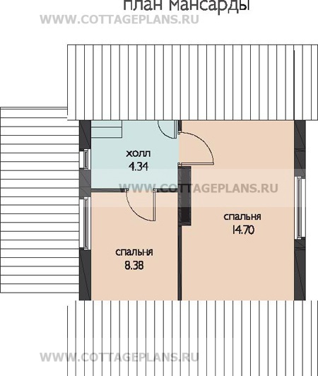 Поэтажные планы проект дома 52-77 общ. площадь 115,11м2