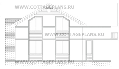 Фасады проект дома 22-60 общ. площадь 239,40 м2